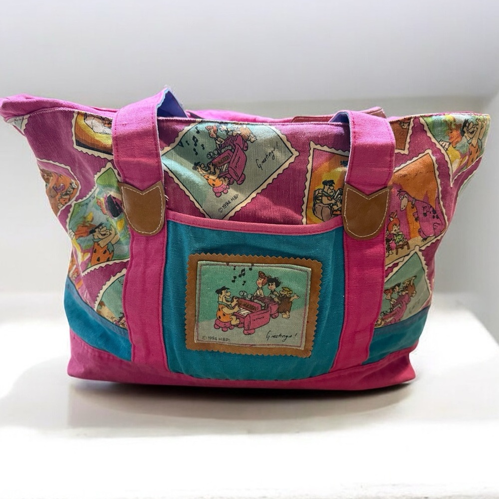 Vintage 1994 Flintstones canvas tote bag 🦴